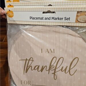6- Thankful Placemat and Marker Set